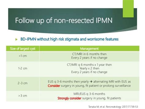 Management of IPMN