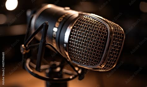 microphone on black background HD 8K wallpaper Stock Photography Photo ...