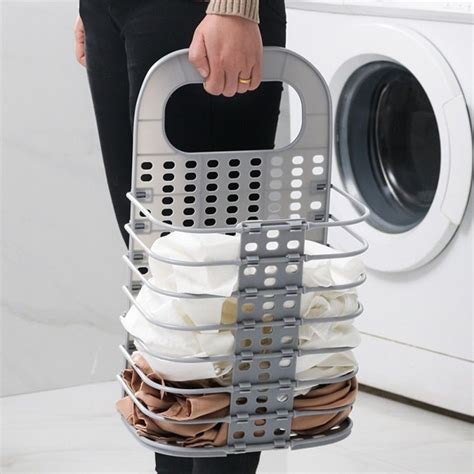 Foldable Free Punching Laundry Storage Basket – monyberry | Storage ...