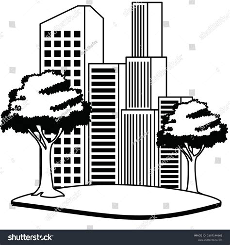 Collection Black Building Silhouette Vector Images Stock Vector (Royalty Free) 2207146961 ...