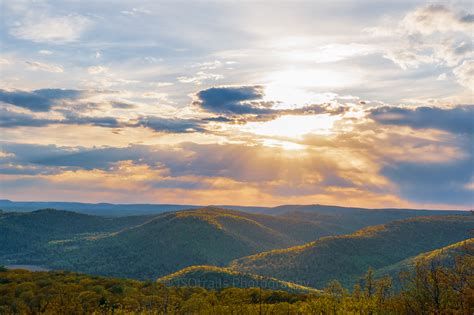 Overlooking the Endless Mountains at Sunset-Sullivan County, Pa ...