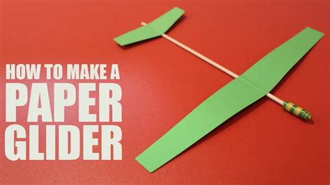 How To Make A Paper Airplane Glider