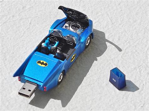 Recyled 1980s Corgi Batmobile USB Flash Drive | Gadgetsin