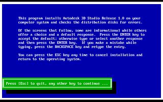 Autodesk 3D Studio DOS Release 1 Installation 1990 | Flickr