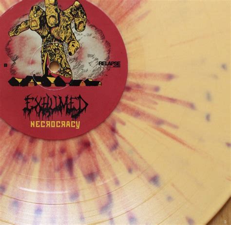 Exhumed - Necrocracy Party Political Rally Pack - Yellow/Red Splatter Vinyl - 12 inch