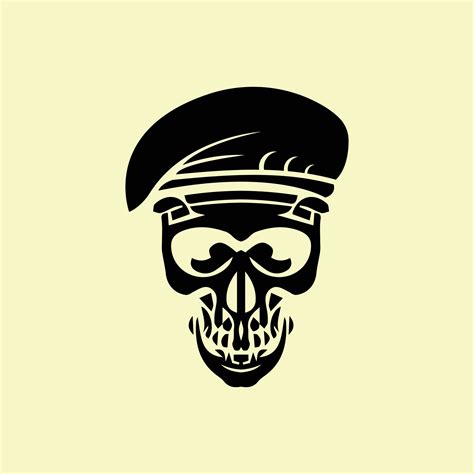 abstract skull hat commando logo icon 12253588 Vector Art at Vecteezy