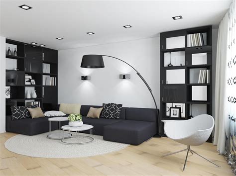 17 Stylish & Modern Black and White Living Room Ideas - Aspect Wall Art