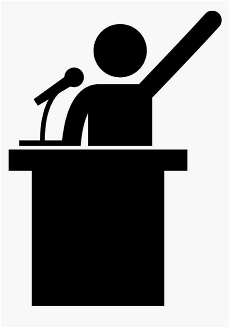 Black And White Politician Clipart, HD Png Download - kindpng