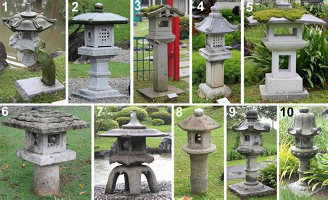 concrete japanese garden lanterns