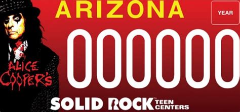 ALICE COOPER License Plates Now Available If You Reside In Arizona