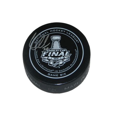 COREY CRAWFORD Signed Chicago Blackhawks Stanley Cup Game 6 Official Game Puck - NHL Auctions