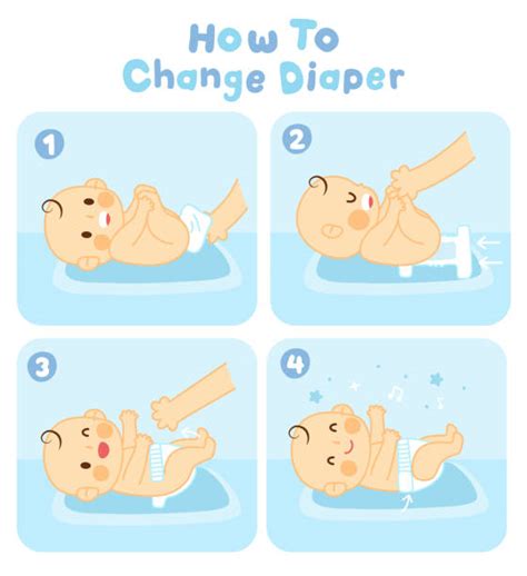 Changing Baby Diaper Illustrations, Royalty-Free Vector Graphics & Clip Art - iStock