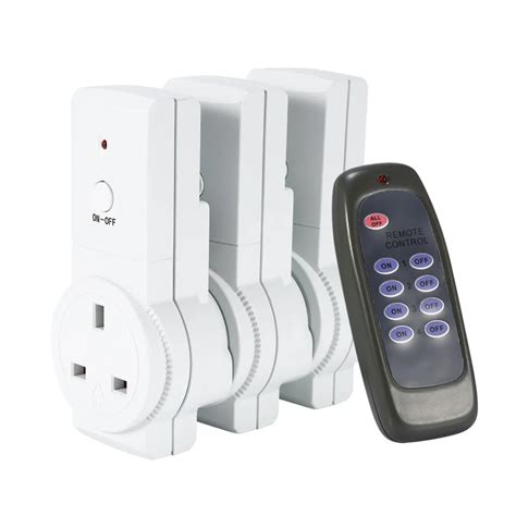 UK/US Plug Smart timing Wireless Remote Control Sockets Wireless Switch Home Mains Power Outlet ...