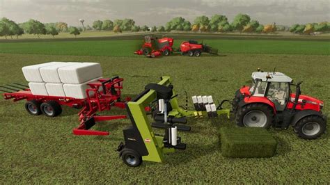 Mower And Wrapper With Hitch v1.0.1.0 - FS25 / FS22 Mod