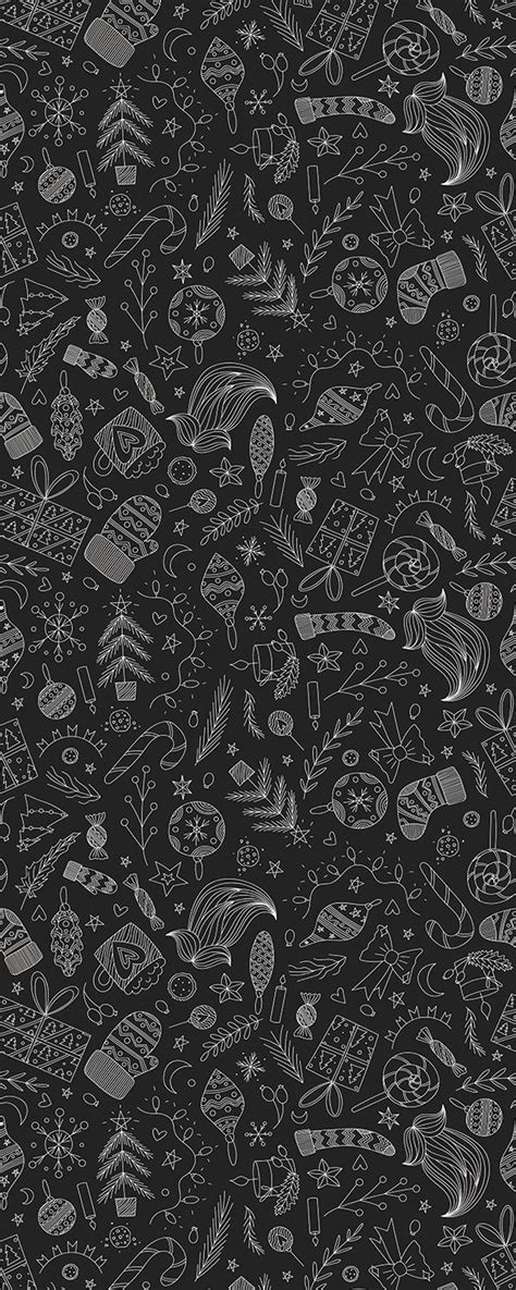 Moody Nordic Christmas Pattern