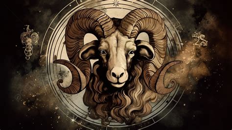 The Zodiac Sign Of A Ram Background, Pictures Of Aries Sign, Aries ...