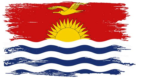 Kiribati flag on map on transparent background or png 26957168 PNG