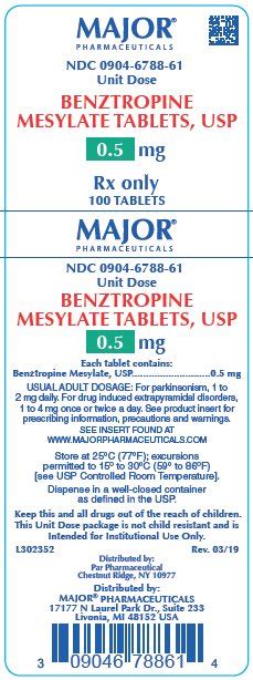 BUY Benztropine Mesylate (Benztropine Mesylate) 0.5 mg/1 from GNH India at the best price available.