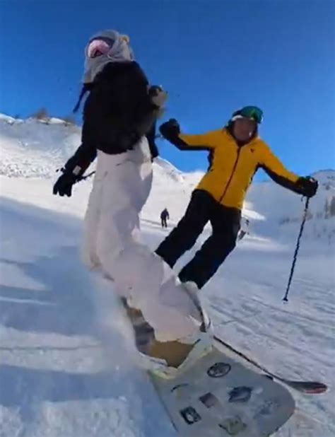 People divided about who is at fault after skier and snowboarder crash on slopes