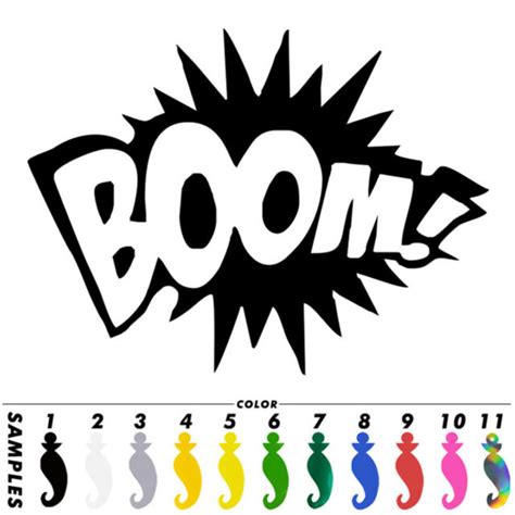 Boom Sticker Car Window Laptop Auto Truck Vehicle Motorcycle Home Vinyl Decal | eBay