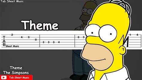 The Simpsons (Los Simpson) - Theme Guitar Tutorial - Tab Sheet Music