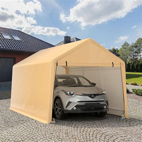 10 X 20 Heavy-Duty Steel Carport Car Canopy Shelter Sidewalls Tent ...