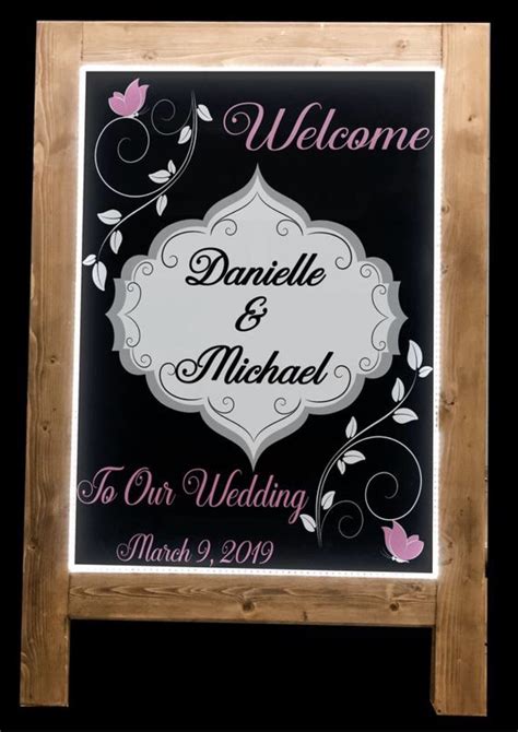 Lighted Custom Wedding Sign | Custom wedding signs, Shop wedding decor, Wedding signs