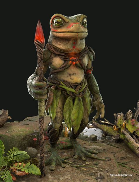 ArtStation - Frog warrior