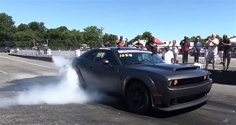 Boosted 2018 Ford Mustang GT Drag Races Dodge Demon, Humiliation Takes ...