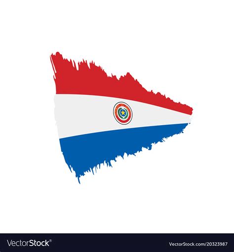 Paraguay flag Royalty Free Vector Image - VectorStock