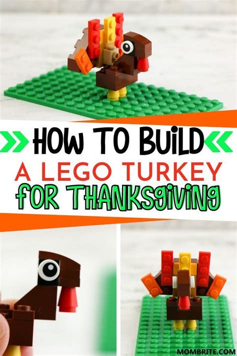 How to Build a LEGO Turkey for Thanksgiving | Lego challenge, Thanksgiving activities, Stem ...