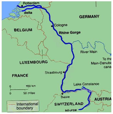 Po River Europe Map