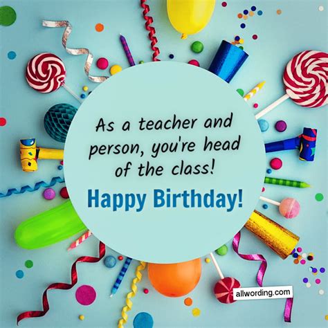 30+ Ways to Say Happy Birthday to a Teacher » AllWording.com