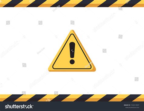 3d Illustration Warning Tapes Border Warning Stock Vector (Royalty Free ...