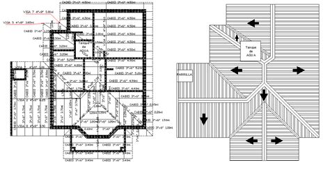 Planning roof plan detail autocad file - Cadbull