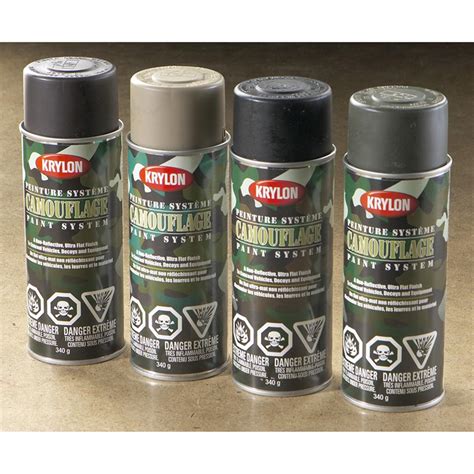 Krylon™ Camouflage Spray Paint Kit, 4 - Pk. - 163753, Garage & Tool Accessories at Sportsman's Guide