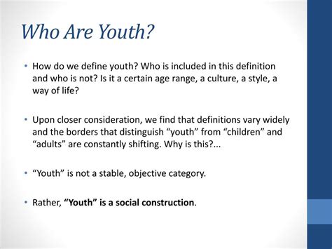 PPT - The Concept of “Youth” PowerPoint Presentation, free download ...