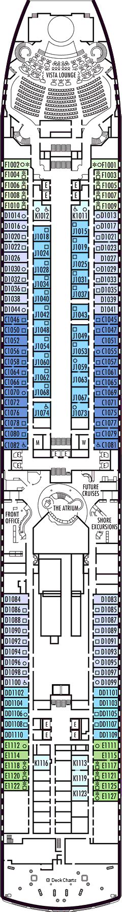 Holland America Noordam Deck Plans, Ship Layout & Staterooms - Cruise ...