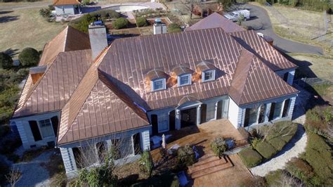 Copper Standing Seam Metal Roof Installation - Century Slate Co. - NC