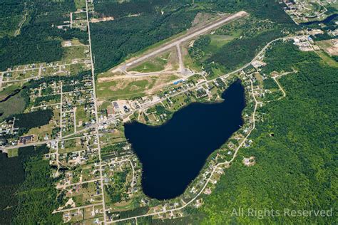 OverflightStock | City of Mont-Laurier Quebec Canada Aerial Stock Photo