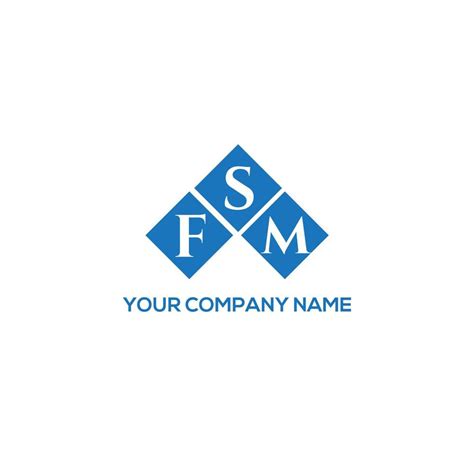 FSM letter logo design on white background. FSM creative initials ...