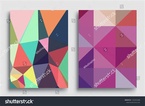 Modern Geometric Abstract Background Covers Set Stock Vector (Royalty ...