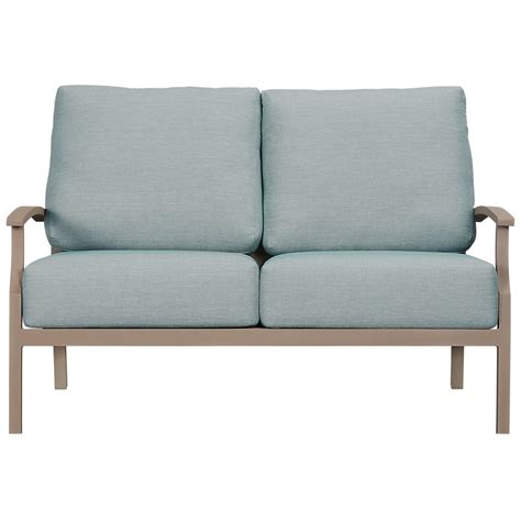 Raleigh Teal Aluminum Loveseat | Outdoor - Loveseats | City Furniture