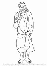 Sai Baba Coloring Page sketch template