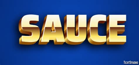 Sauce Text Effect and Logo Design Word