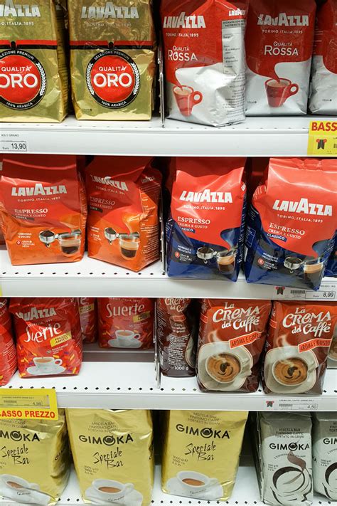 Italian coffee brands sold in supermarkets - Vicenza, Italy - www ...