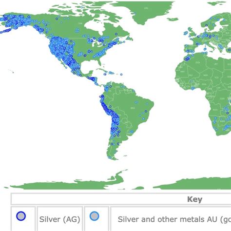 Map of Diamond Deposits Worldwide