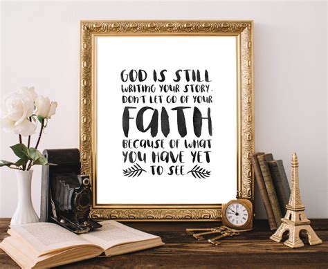 God is still writingyour storyFaith QuotePrintable