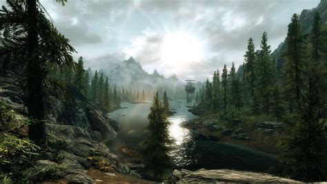 Download Epic Skyrim Adventure: The Dragonborn's Journey | Wallpapers.com