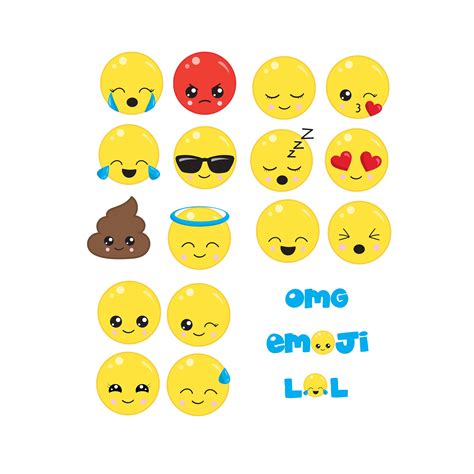 Emoji wall decals, fabric wall decals, kids wall decals, playroom wall ...